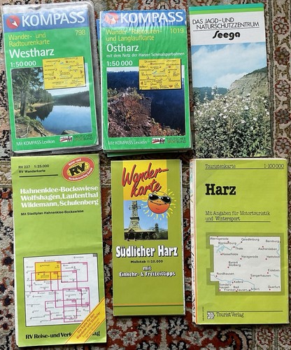 Konvolut harz karten ddr - karten, 1x