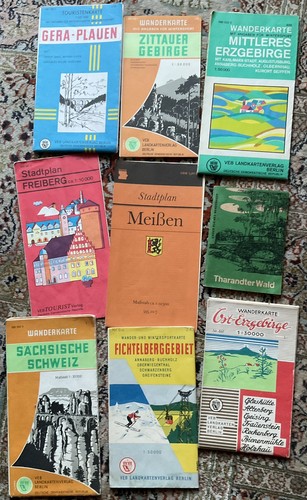 Konvolut stadtpläne meißen - konvolut,