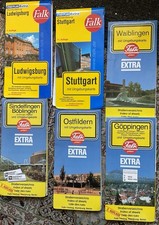 6x Falk Extra Stadtpläne