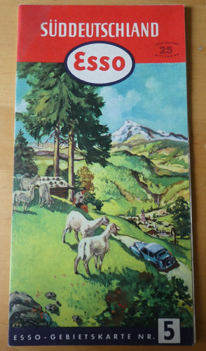 Esso landkarte bildkarte - landkarte,