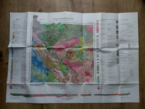 Historische geologische karte - historische,