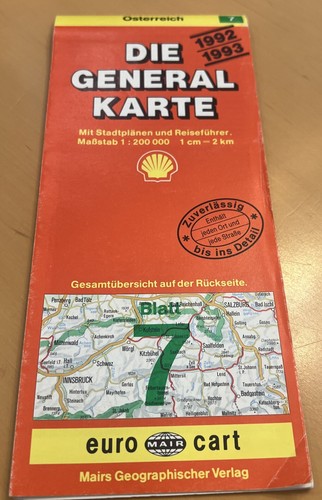 Die general karte österreich - die, general-karte