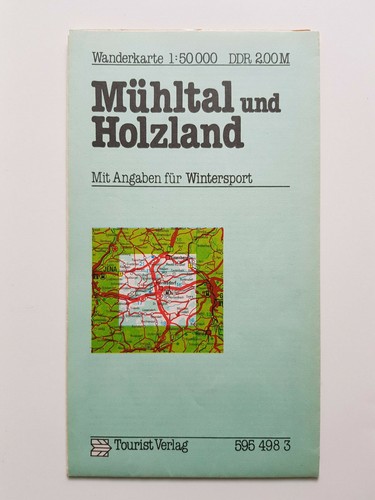 Ddr wanderkarte mühltal und - ddr,