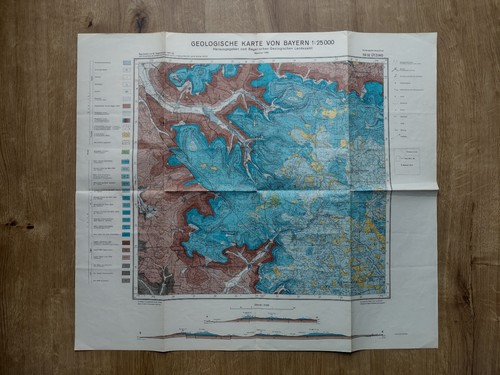 Historische geologische karte - historische,