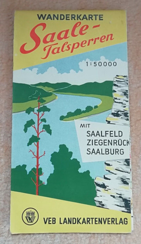 Alte ddr wanderkarte von 1957 - ,