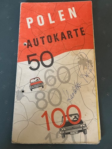 Polen autokarte 1973 - polen,