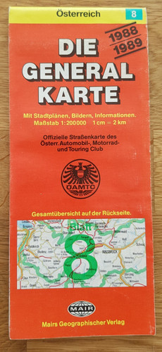 österreich die generalkarte - Österreich, generalkarte"