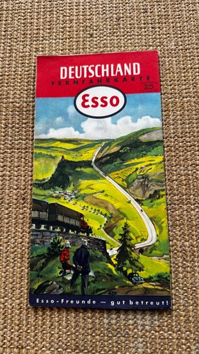 Esso landkarte fernfahrkarte - landkarte,