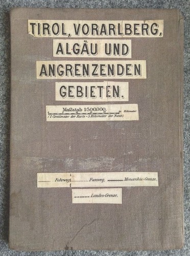 Leinen landkarte tirol - landkarte,