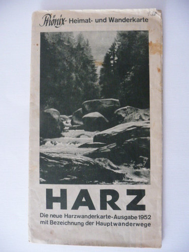 Die neue harzwanderkarte 1952 - harzwanderkarte,