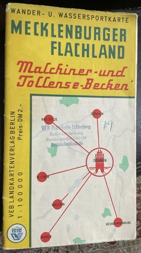 Ddr wanderkarte mecklenburger - wanderkarte,