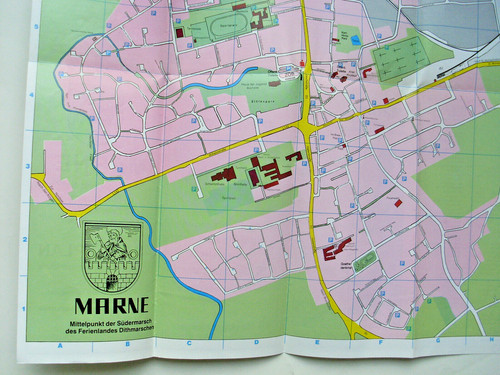 Marne alter stadtplan - alter, von