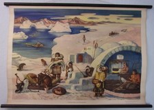Schautafel von 1952. Eskimos