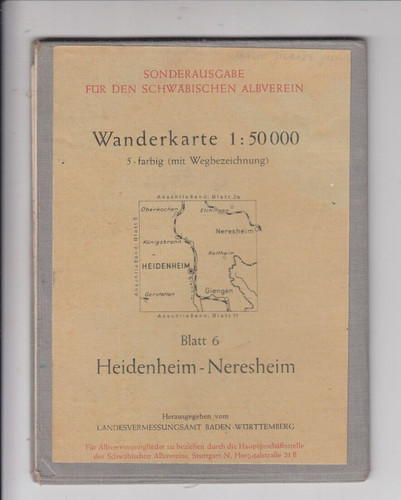 Wanderkarte schwäbischer - wanderkarte,