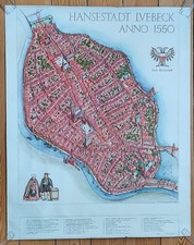 alter Stadtplan Hansestadt