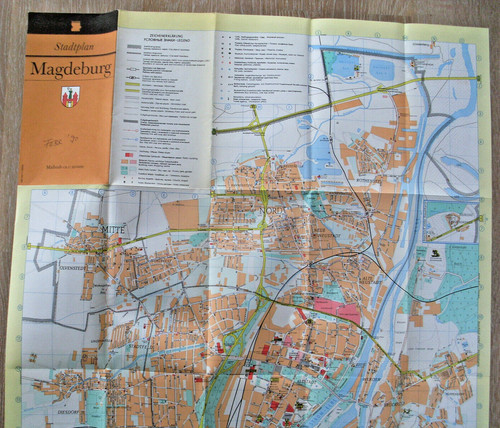 Magdeburg alter stadtplan - magdeburg,, von