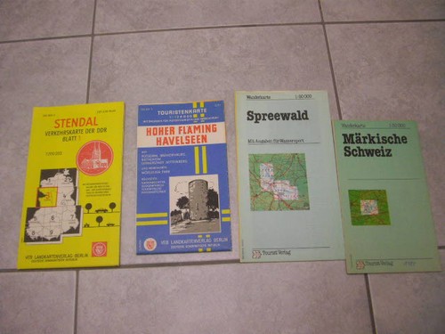 Ddr landkarten wanderkarten - landkarten,