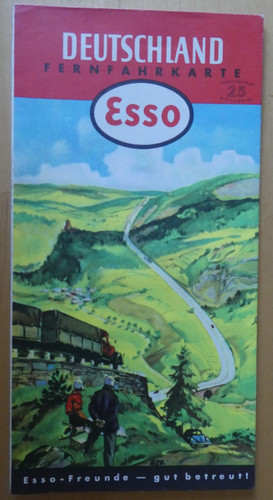 Esso landkarte 50er jahre - landkarte,