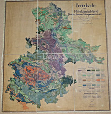 Karte auf Leinen Bodenkarte