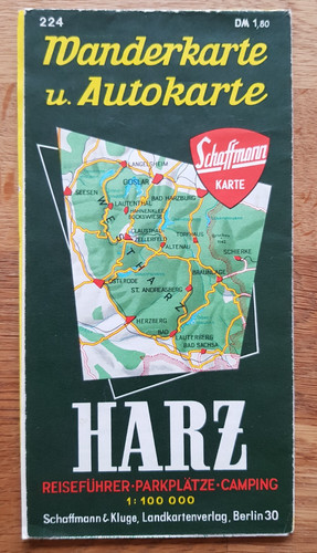 Harz wanderkarte und - -,